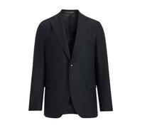 Navy Microstructure Regular Fit Blazer - male - Oscar Jacobson - Blazers - Blue - L - Jackets L
