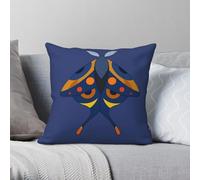 Navy Moth Bug Insect Square Pillowcase Polyester Linen Velvet Creative Zip Decorative Throw Pillow Case Sofa Cushion Cover