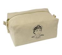 'Navy Officer' Canvas Wash Bag/Makeup Case (CS00040705)
