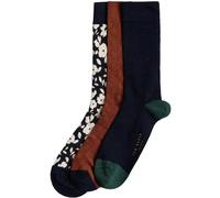 (Navy, One Size) Ted Baker Mens Crew Socks 3 Pack Gift Set