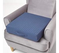 (Navy) Orthopaedic Foam Armchair Booster Cushion Cotton Removable Cover