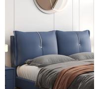 Navy,Paste 79"/King,Removable Bed Pillow Rectangular Segmented Headboard Support Cushion Large Backrest Positioning Button Reading Pillow Sofa Dorm Resting Upholstered