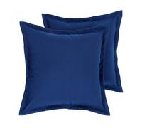 Luxury Waterproof Plain Outdoor Cushion 45 x 45 cm, Set of 2 Homescapes Blue 45cm x 45cm