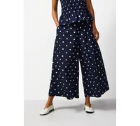 Navy Polka Dot Print Co-ord Culottes 16