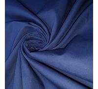 Navy Premium Quality 100% Cotton Poplin Woven Fabric Dress Material 58" Wide Sold by The Meter (Navy)