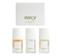 Navy Recover & Protect Nail Treatment Kit - 12ml x 3 | Vitamin, Base & Coat | Vitamin E, Biotin & Hemp Seed Extract Formula for Nail Repair, Strength and Protection | Made in Italy
