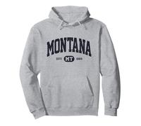 Navy Retro Vintage Montana Pullover Hoodie