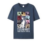(Navy, S) Taylor Swift T-Shirt, Loose Round Neck Short Sleeve Taylor Swift The Eras Tour