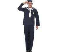 Navy Seaman Fancy Dress Costume for Adults (M)