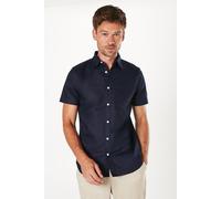 Navy Short Sleeve Oxford Shirt Burton Navy XXL