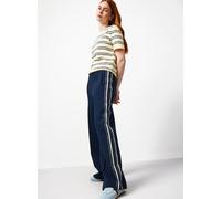Navy Side Stripe Wide Leg Trousers 18