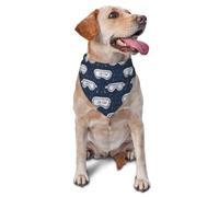 Navy Ski Goggles Print Dog Bandana for Small Medium Large Dogs, Adjustable Cute Cat Dogs Kerchief Triangle Bibs Scarf Handkerchief Accessories
