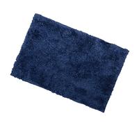 Navy Soft Tufted Microfibre Bathroom Shower Bath Mat Rug Non-Slip Back 40x60cm