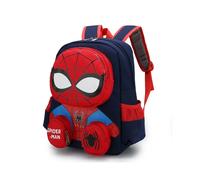 (Navy) Spiderman Backpacks Super Heroes Student School Bag Cartoon 3d Stereo Kindergarten Backpack