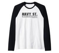 Navy Street MMA Mixed Martial Arts Official Fighting Raglan Baseball Tee