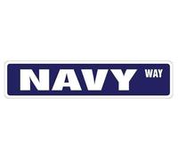 NAVY Street Sign Metal Plastic Decal new road us seals military