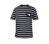 Navy Striped T-Shirt with Embroidered Logo Gola Navy S