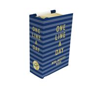 Navy Stripes Mini One Line a Day : A One-Year Memory Book