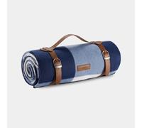 Navy Tartan Waterproof Picnic Blanket