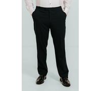 Dobell Mens Navy Tuxedo Trousers Regular Fit Satin Side Stripe-44R