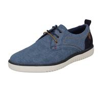 (Navy, UK 10) Mens Hush Puppies Lightweight Canvas Shoes - Sandy Lace Up