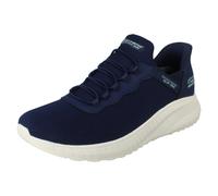 (Navy, UK 10) Womens Skechers Slip-Ins Bobs Squad Chaos - Daily Inspiration 117500