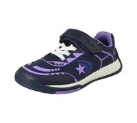 (Navy, UK 11 Child) Unisex Childrens Clarks Hook and Loop Casual Trainers Cica Star Flex K - G Fit