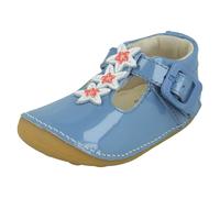 (Navy, UK 2 Infant) Girls Clarks Casual First Shoes Tiny Mist