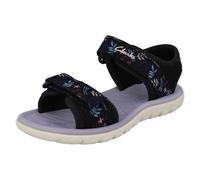 Clarks Childrens Clarks Pattern Detailed Adjustable Sandals Surfing Tide - Navy - UK 4.5 Infant