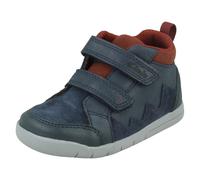 Clarks Rex Park T Sneaker, Navy Leather, 6.5 UK Child