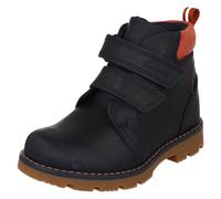 (Navy, UK 7.5 Infant) Boys Clarks Hook & Loop Ankle Boots Heath Strap - G Fit