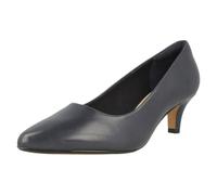 (Navy, UK 7.5) Ladies Clarks Pointed Toe Court Shoes Linvale Jerica