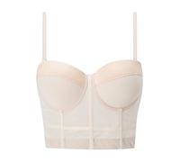 Navy Underbust Corset for Dresses - Steampunk Corset Top with Straps - Lightning Deals Today