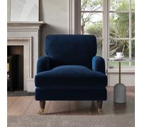 Navy Velvet Armchair - Payton
