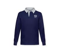 Navy Vintage Rugby Shirt (UK, Alpha, L, Regular, Regular, Navy, Scotland)