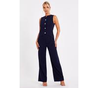 Navy Waistcoat Jumpsuit Quiz Navy 8