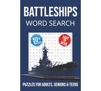 Navy Word Search Puzzle Book - Battleship Edition: Word Searches with Easy to Read Print About Navy, Battleships, Military and More | 6x9 inches, 110 ... … Gift for Vacations, Holidays and Free Times