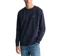(Navy, XL) Gant Shield Mens Crew Neck Pullover Sweatshirt