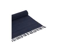 (Navy) Yoga Studio Organic Cotton Yoga Mat Rugs With Tassels
