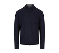 Navy Zip Jumper Jacket Blend - male - Gran Sasso - Cardigans - Blue - M - Knitwear M