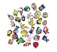 NAVZA 30 PCS Random Decoration Shoe Charms for Crocs- Croc Charms Waterproof Accessories for Crocs jibbitz Kids Girls & Boys Party Favors Birthday Gift (Multi)