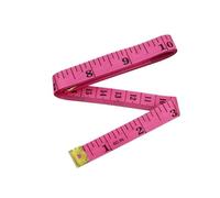 NAVZA® Dual-Sided Durable Measuring Tape for Body and Waist Measurements 150 Centimeters 60 Inches White Tailor Clothes Fabric Sewing Accessories Tape Measure Rulers (Pink/Black)