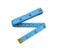NAVZA® Dual-Sided Durable Measuring Tape for Body and Waist Measurements 150 Centimeters 60 Inches White Tailor Clothes Fabric Sewing Accessories Tape Measure Rulers (Blue/Black)