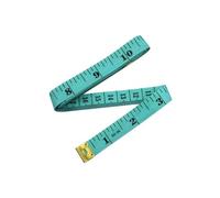 NAVZA® Dual-Sided Durable Measuring Tape for Body and Waist Measurements 150 Centimeters 60 Inches White Tailor Clothes Fabric Sewing Accessories Tape Measure Rulers (Green/Black)