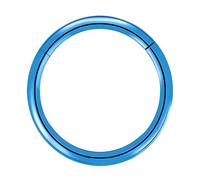 NAVZA Non-Surgical Steel Nose Rings- Nose Hinged Hoops for Men and Women - Body Piercing Jewelry Earrings Lip Rings 6mm 8mm
