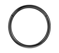 NAVZA Non-Surgical Steel Nose Rings- Nose Hinged Hoops for Men and Women - Body Piercing Jewelry Earrings Lip Rings 6mm 8mm