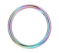 NAVZA Non-Surgical Steel Nose Rings- Nose Hinged Hoops for Men and Women - Body Piercing Jewelry Earrings Lip Rings 6mm 8mm
