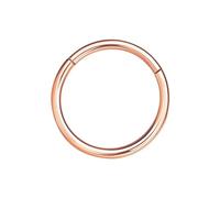 NAVZA Surgical Steel Nose Rings- Nose Hinged Hoops for Men and Women - Body Piercing Jewelry Earrings Lip Rings 6mm-7mm-8mm-9mm-10mm (Rose Gold 18g, 6mm)
