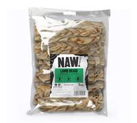 NAW Lamb Braids For Dogs, 1kg. Premium Braided Lamb Dog Chews Made From 100% Natural Lamb To Support Healthy Dental Hygiene