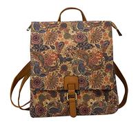 Nawal's Ladies Celtic Knot Cork Backpack Bag Women Strap Buckle Shoulder Handbag YGC2120 (Navy)